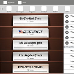 Hi-fi Mockup of Newspaper Reader UI